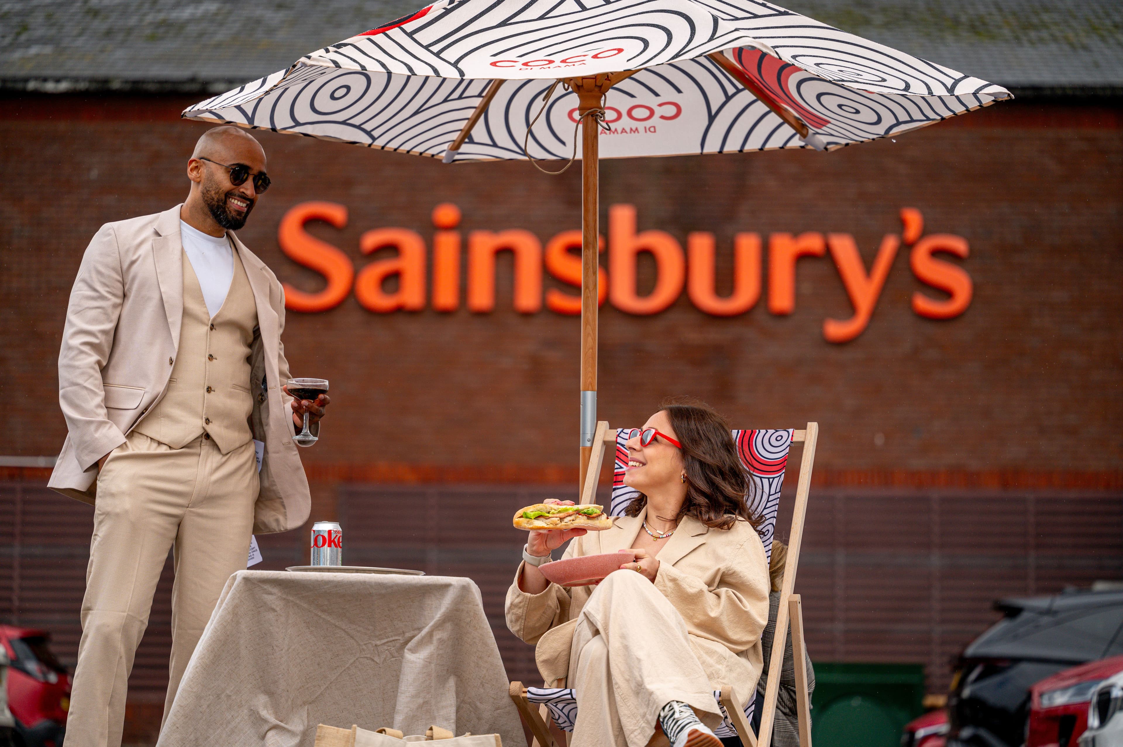 Coco Sainsbury's Sandwich Shoot_deck chair